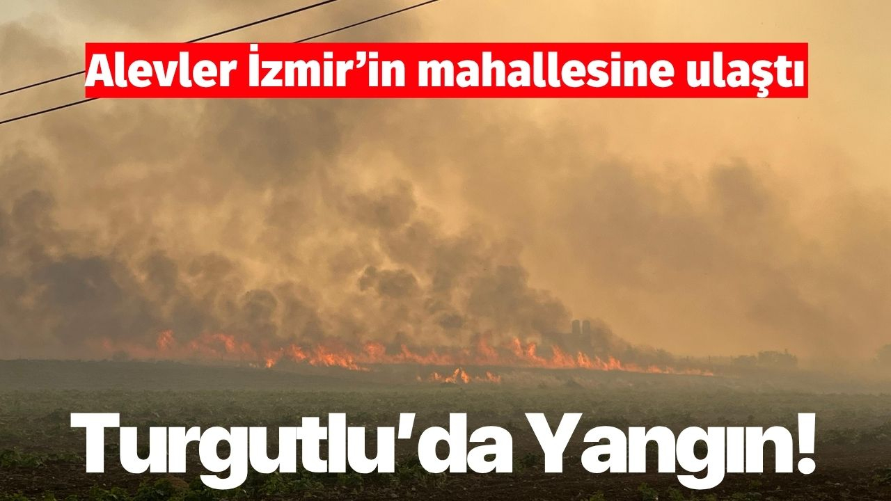 SON DAKİKA! Turgutlu'da başlayan yangın İzmir'in mahallesine ulaştı