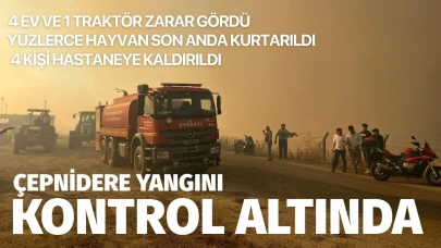 Çepnidere yangını kontrol altında!