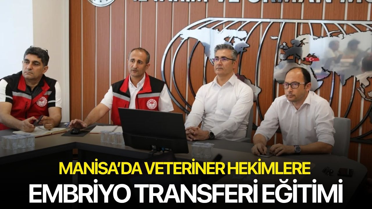 Manisa’da veteriner hekimlere embriyo transferi eğitimi