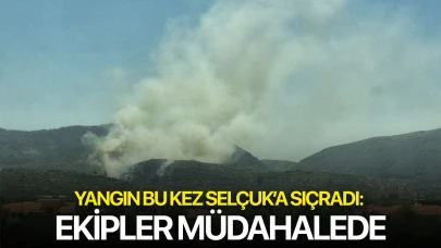 Yangın bu kez Selçuk’a sıçradı: Ekipler müdahalede