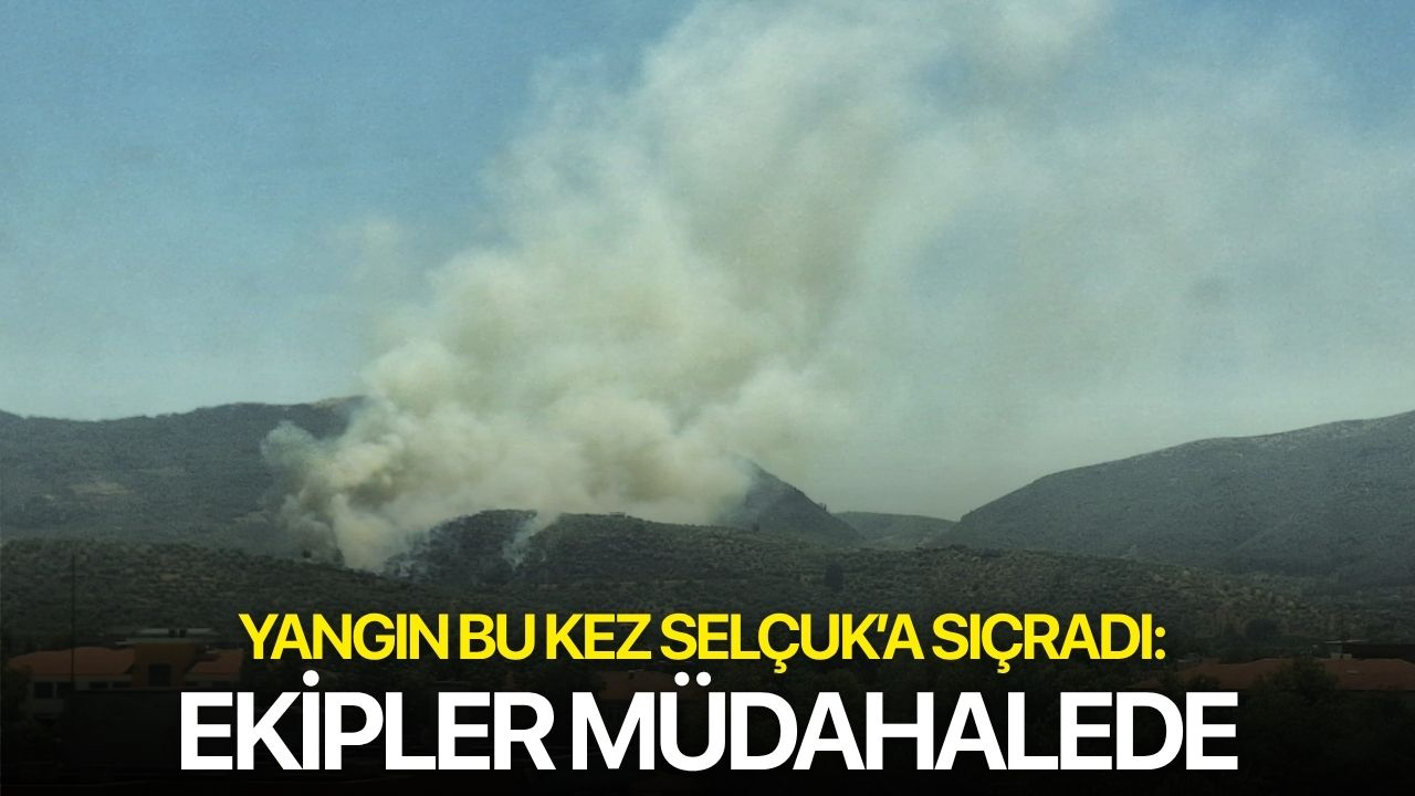 Yangın bu kez Selçuk’a sıçradı: Ekipler müdahalede