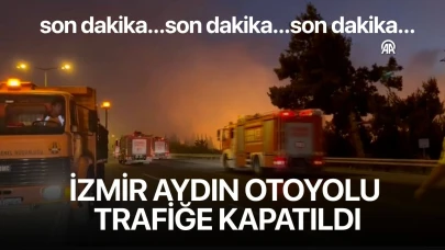 İzmir-Aydın Otoyolu trafiğe kapatıldı