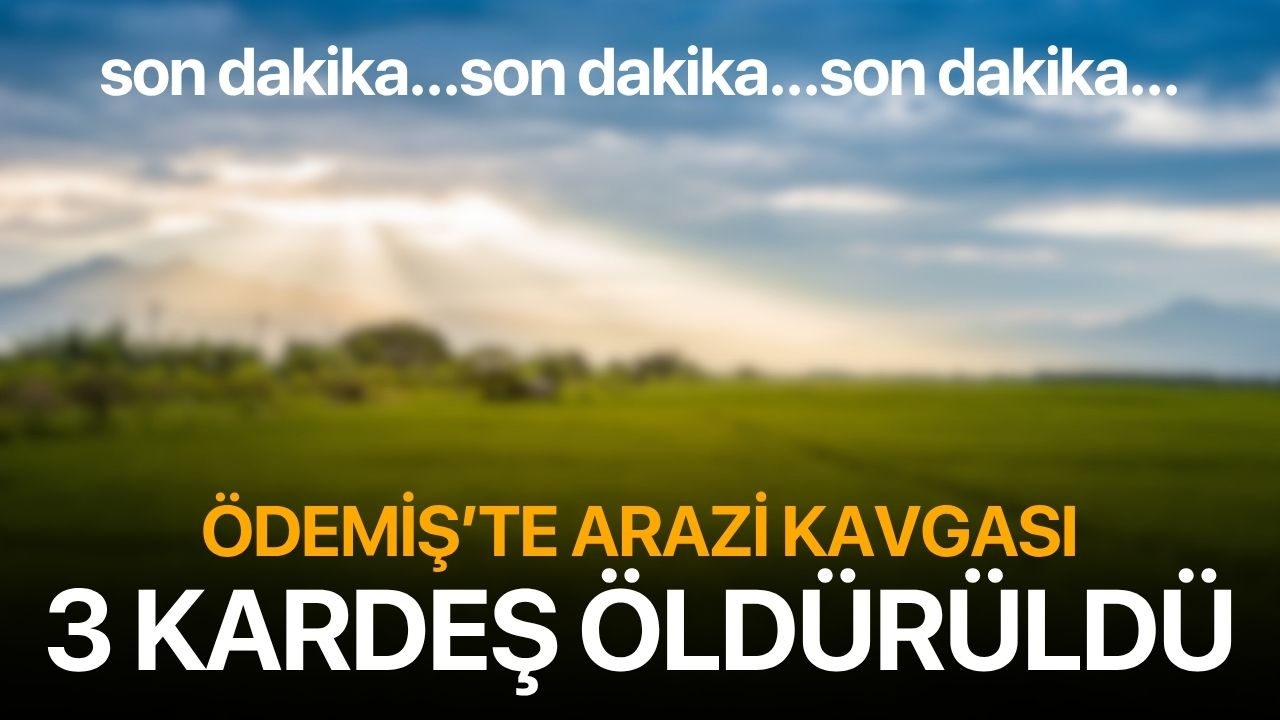 Ödemiş'te arazi kavgası: 3 kardeş öldürüldü