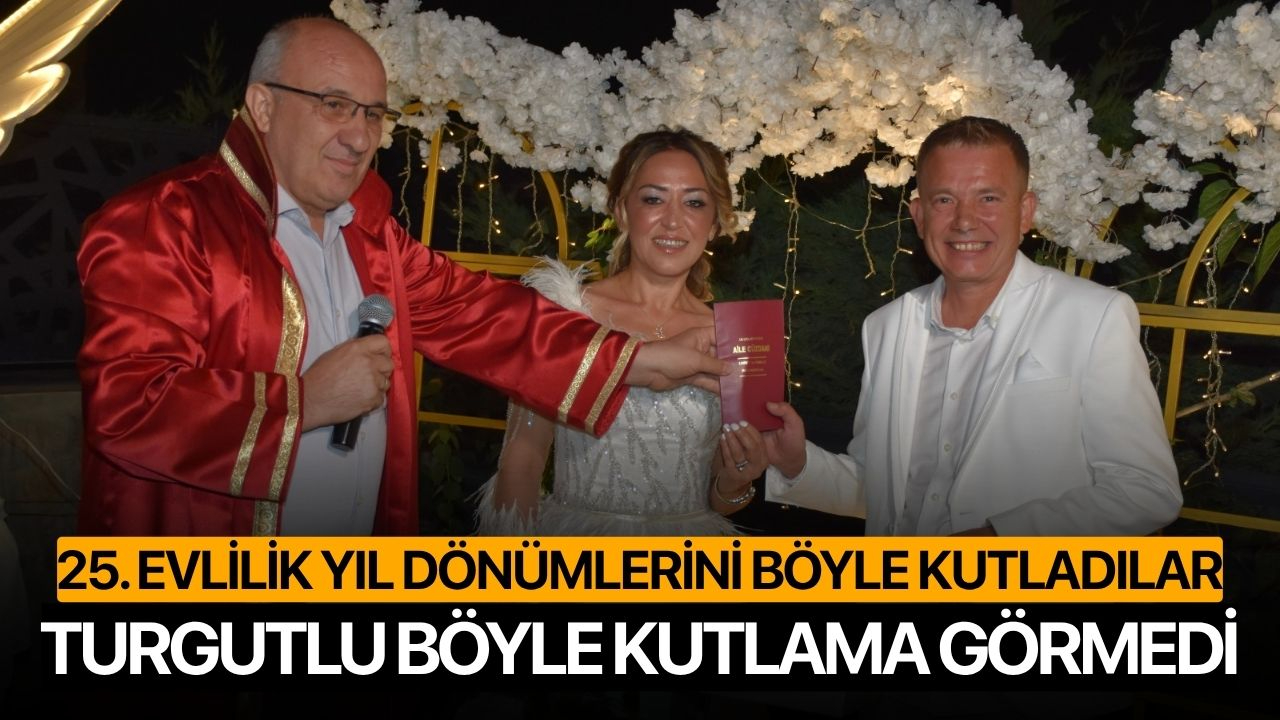 25. evlilik yıl dönümlerini böyle kutladılar