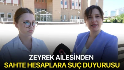 Zeyrek ailesinden sahte hesaplara suç duyurusu