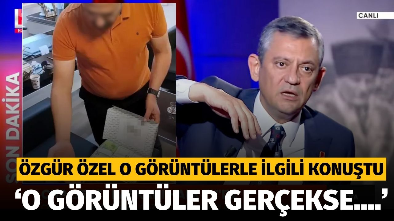 Özgür Özel baklava kutusundaki rüşvet iddiasıyla ilgili konuştu!