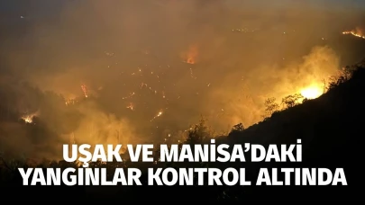 Uşak ve Manisa'daki yangınlar kontrol altına alındı