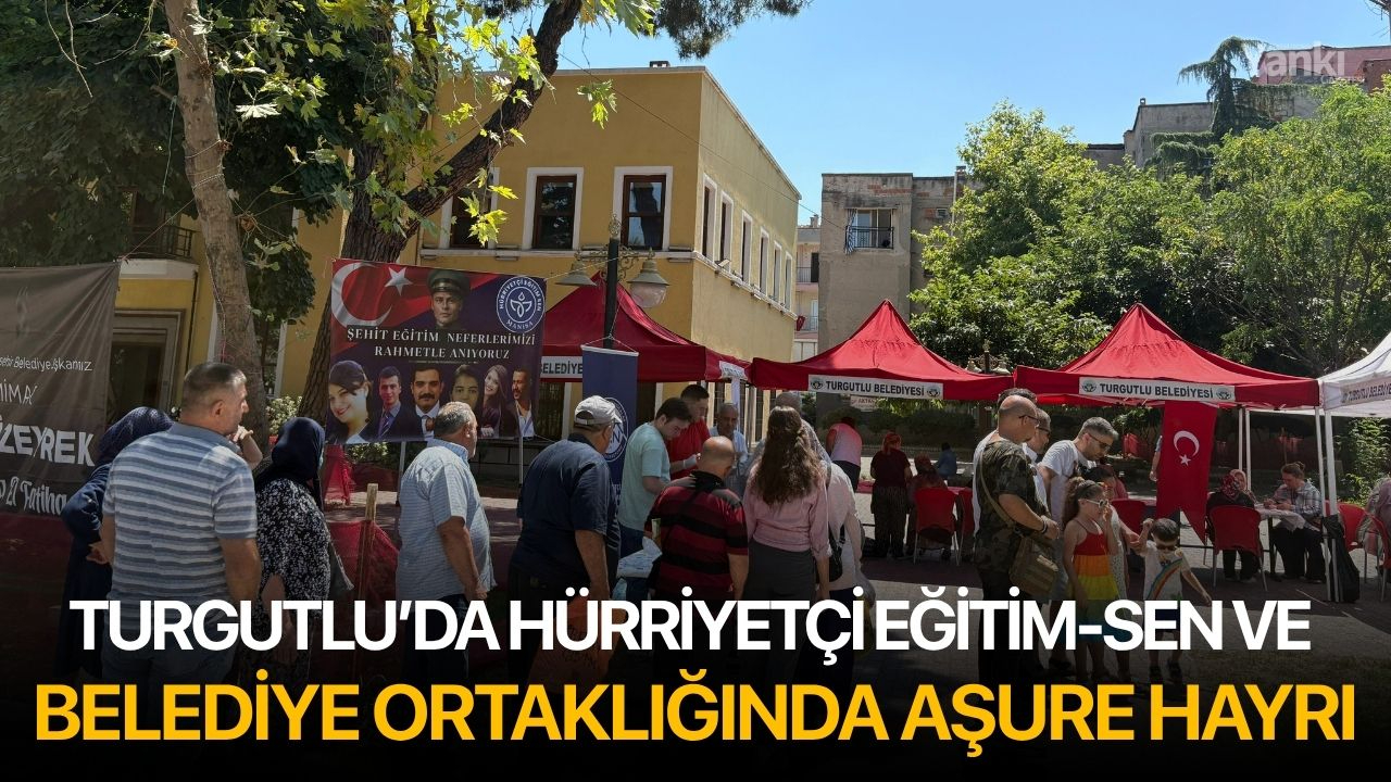 Turgutlu’da Hürriyetçi Eğitim-Sen ve Belediye ortaklığında aşure hayrı