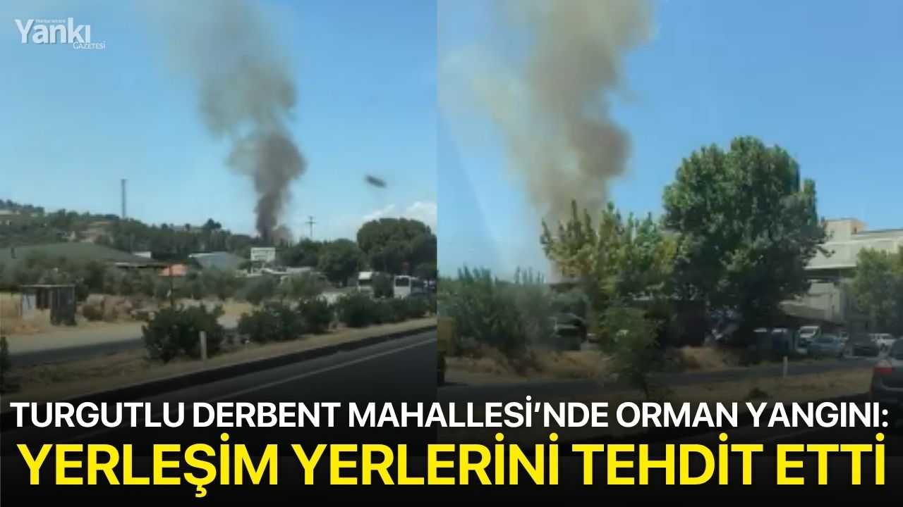 Turgutlu Derbent Mahallesi’nde Orman Yangını: Yerleşim Yerlerini Tehdit Etti