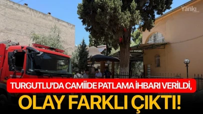 Turgutlu'da camiide patlama ihbarı verildi, olay farklı çıktı!