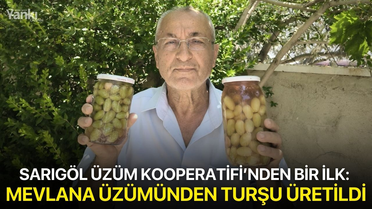Sarıgöl Üzüm Kooperatifi’nden bir ilk: Mevlana üzümünden turşu üretildi