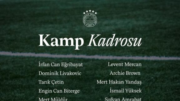 Fenerbahçe’nin Portekiz kampı kadrosu belli oldu