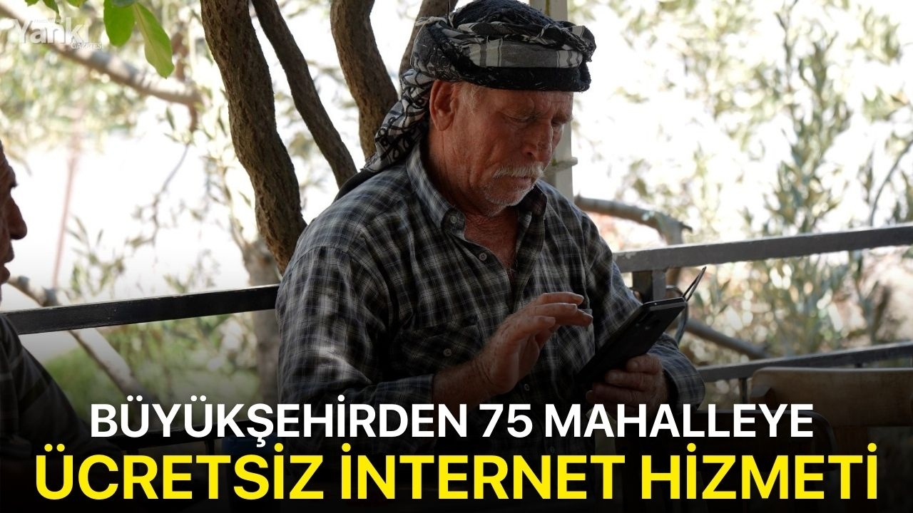 Büyükşehirden 75 Mahalleye Ücretsiz İnternet Hizmeti