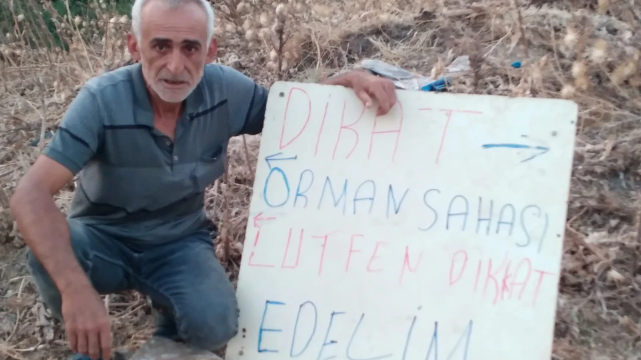 İzzettin’de vatandaştan orman yangınlarına karşı örnek davranış
