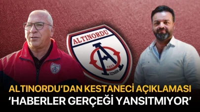 Altınordu'dan 'Kestaneci' açıklaması...