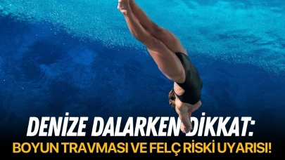 Denize dalarken dikkat: Boyun travması ve felç riski uyarısı!