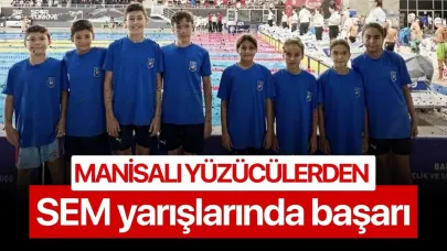 Manisalı yüzücülerden SEM yarışlarında başarı