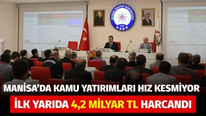 Manisa’da Kamu Yatırımları Hız Kesmiyor: İlk Yarıda 4,2 Milyar TL Harcandı