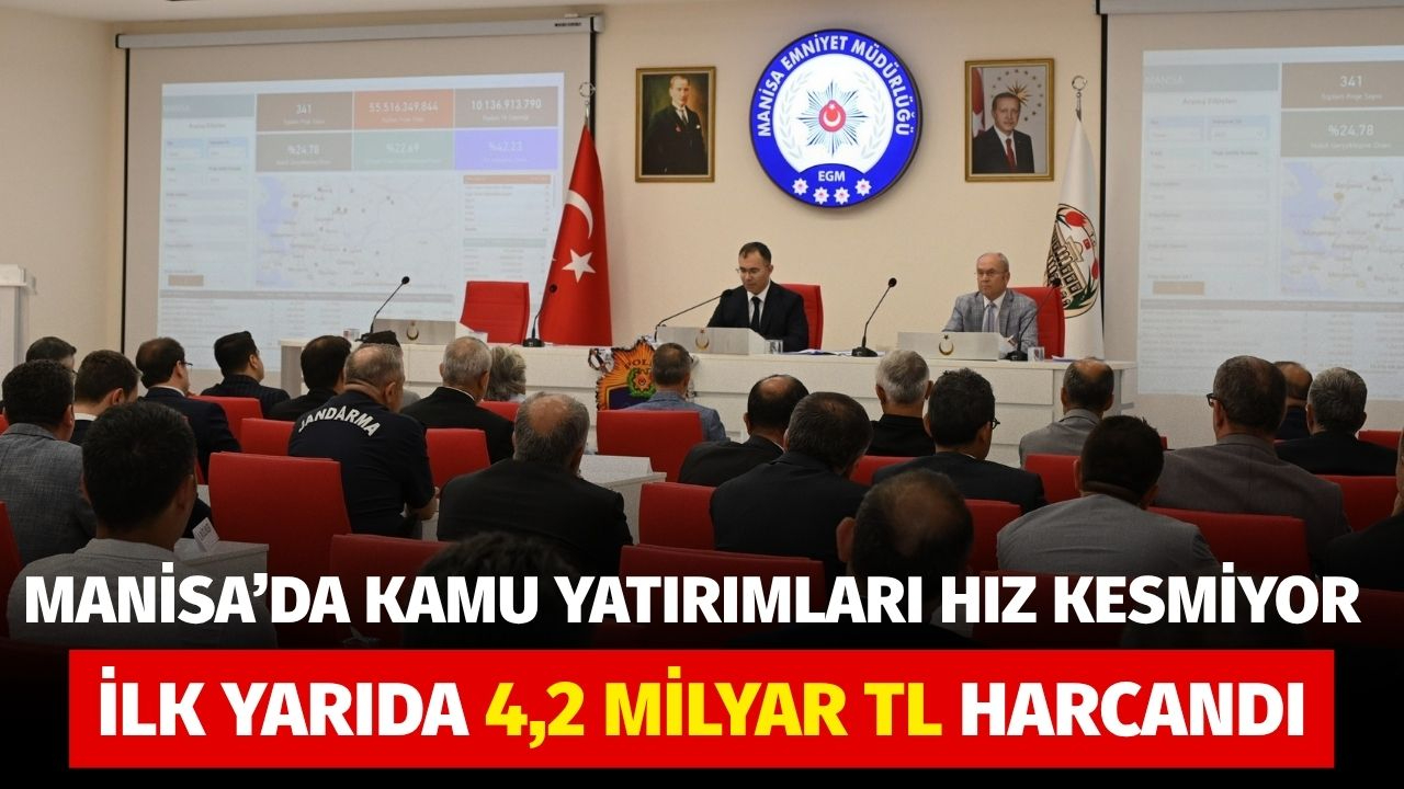 Manisa’da Kamu Yatırımları Hız Kesmiyor: İlk Yarıda 4,2 Milyar TL Harcandı