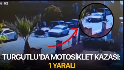 Turgutlu’da Motosiklet Kazası: 1 Yaralı