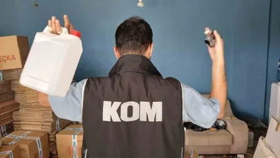 Depoda ele geçirilen 5 ton sahte alkole 1 tutuklama!