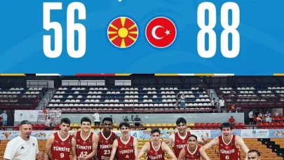 Genç Erkek Basketbol Milli Takımı, ilk maçında ev sahibi Kuzey Makedonya’yı mağlup etti