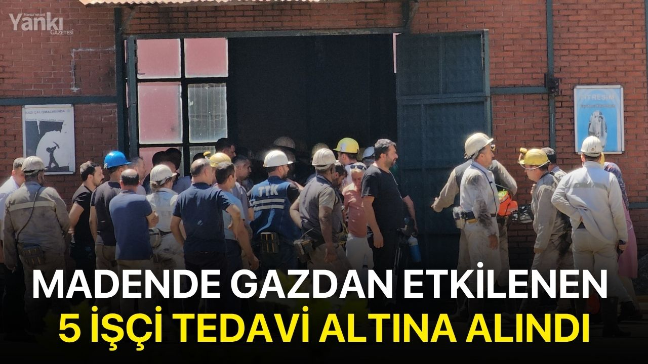 Madende gazdan etkilenen 5 işçi tedavi altına alındı