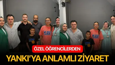 Özel öğrencilerden Yankı’ya anlamlı ziyaret