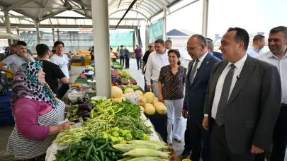 Dutlulu, Turgutlu’da pazar esnafını ziyaret etti