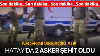 Acı haber Hatay'dan geldi! 2 asker şehit oldu! Sebebini MSB açıkladı...