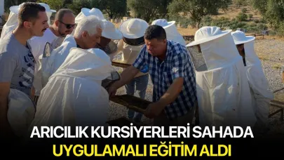 Arıcılık Kursiyerleri Sahada Uygulamalı Eğitim Aldı