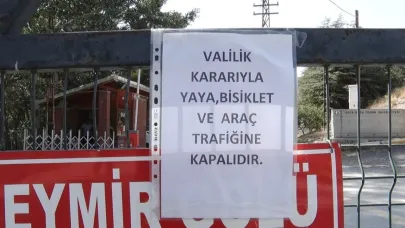 Başkent Eymir Gölü, yangın sonrası ikinci bir duyuruya kadar kapatıldı