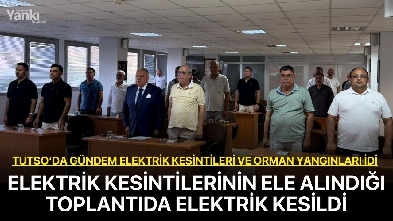 Elektrik kesintilerinin ele alındığı toplantıda elektrik kesildi!