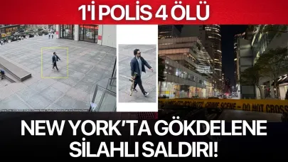 New York'ta gökdelene silahlı saldırı: 1'i polis 4 kişi öldürüldü