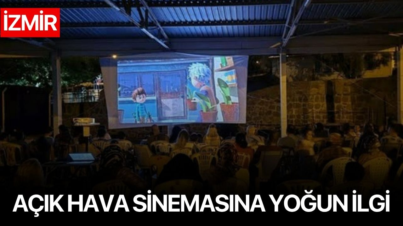 Açık hava sinemasına yoğun ilgi