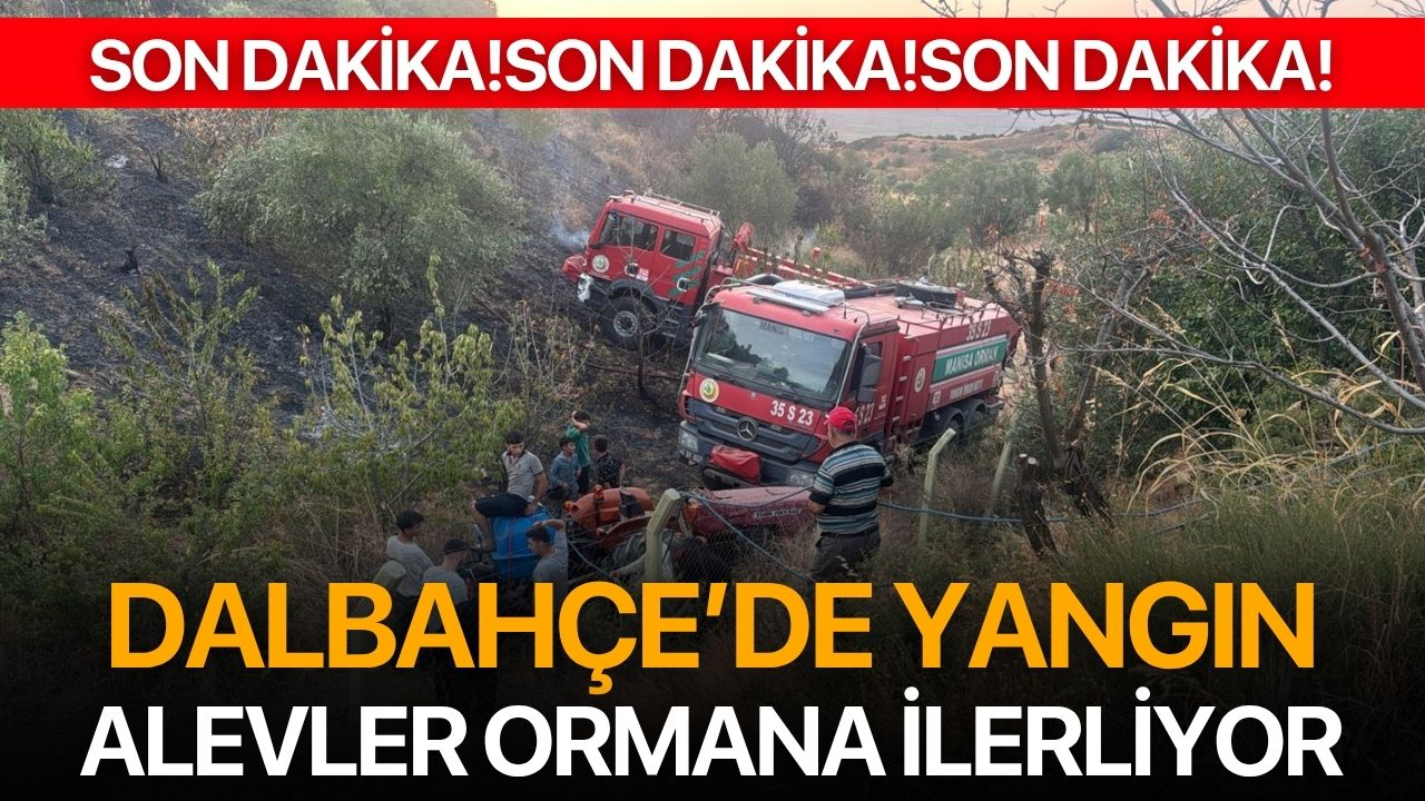 Dalbahçe’de Yangın: Alevler Ormana İlerliyor