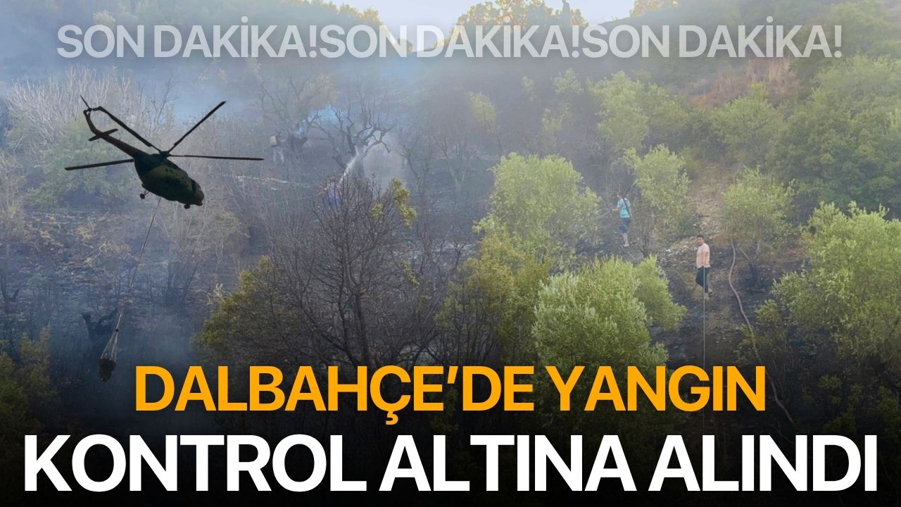 Korkulan olmadı! Dalbahçe yangını kontrol altında