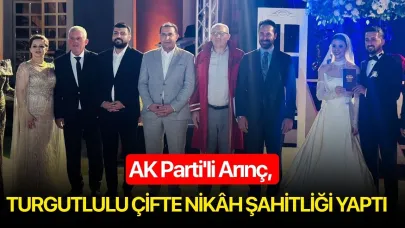 AK Parti'li Arınç, Turgutlulu çifte Nikâh Şahitliği Yaptı