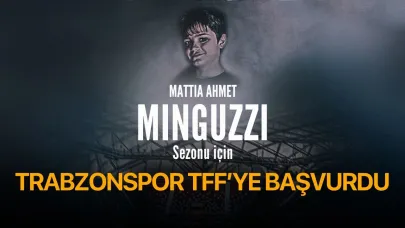 Trabzonspor'dan "Mattia Ahmet Minguzzi Sezonu" başvurusu