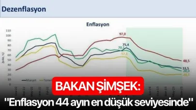Bakan Şimşek: "Enflasyon 44 ayın en düşük seviyesinde"