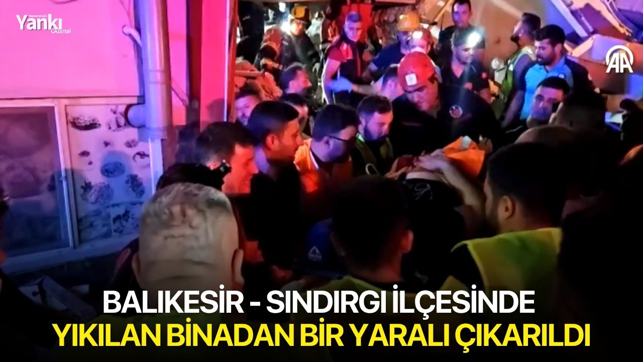 BALIKESİR - Sındırgı ilçesinde yıkılan binadan bir yaralı çıkarıldı