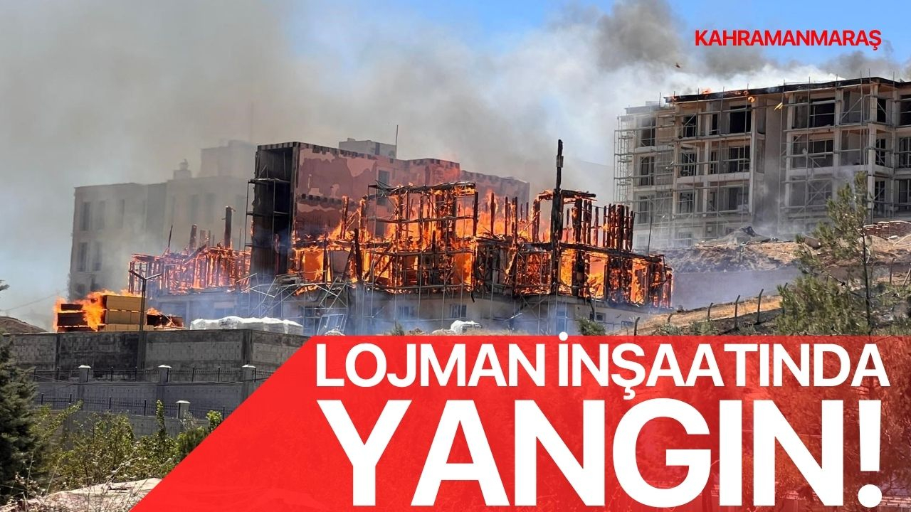 Orman Müdürlüğü'nün lojman inşaatında yangın!