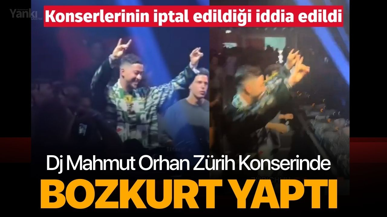 Dj Mahmut Orhan İsviçre Konserinde Bozkurt Yaptı! Konserlerinin iptal edildiği iddia edildi.