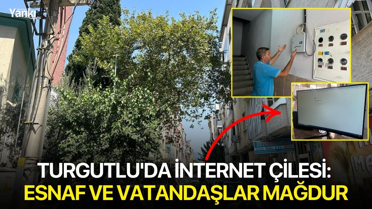 Turgutlu'da internet çilesi: Esnaf ve vatandaşlar mağdur