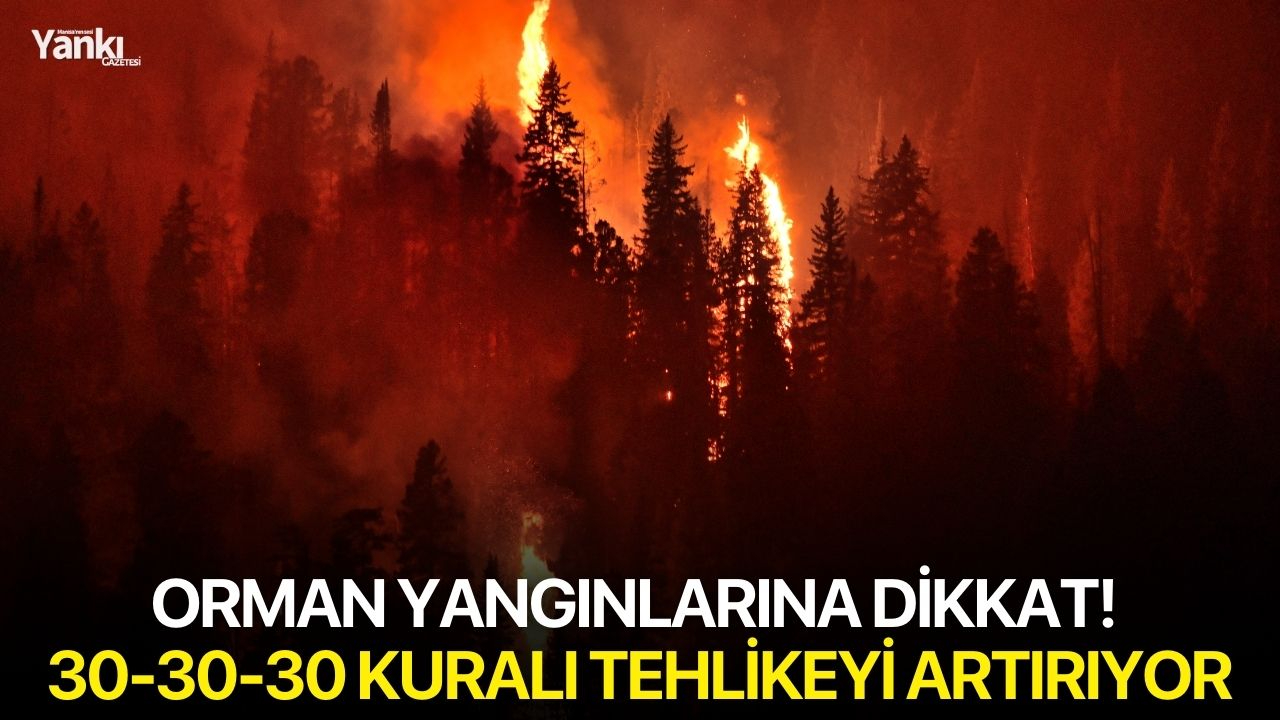 Orman yangınlarına dikkat! 30-30-30 kuralı tehlikeyi artırıyor