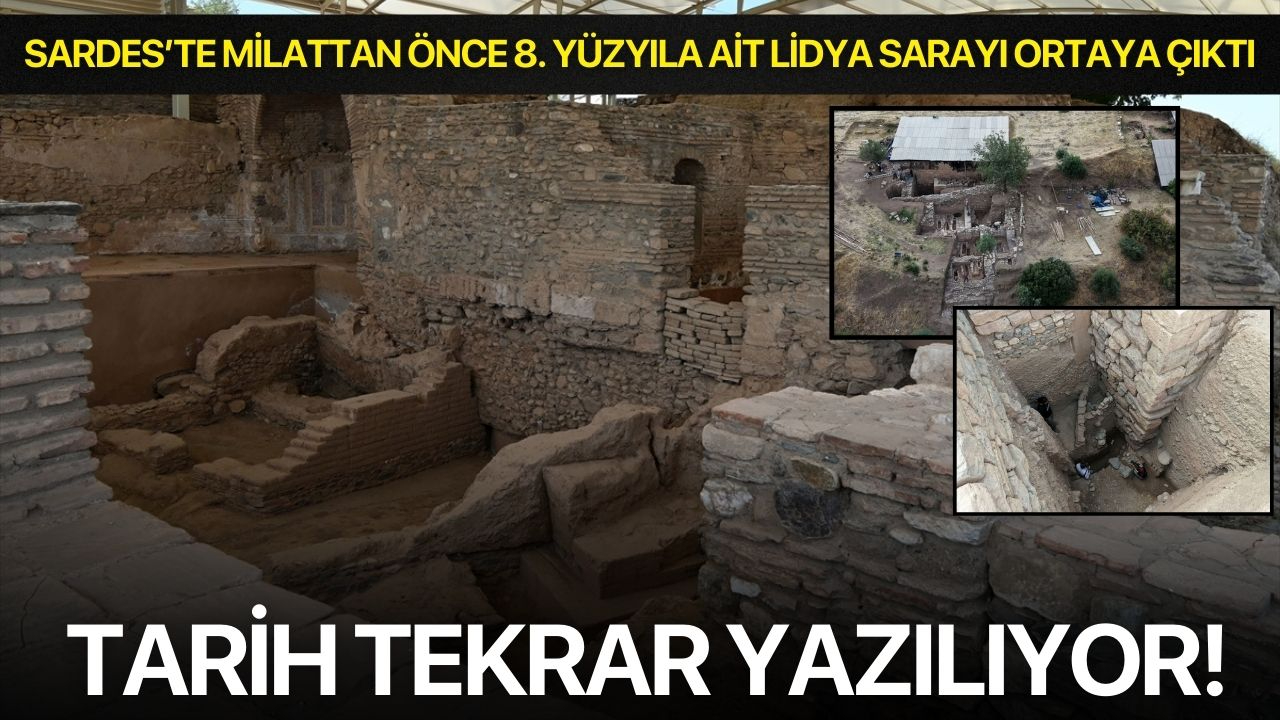 Sardes’te Milattan Önce 8. Yüzyıla Ait Lidya Sarayı Ortaya Çıktı