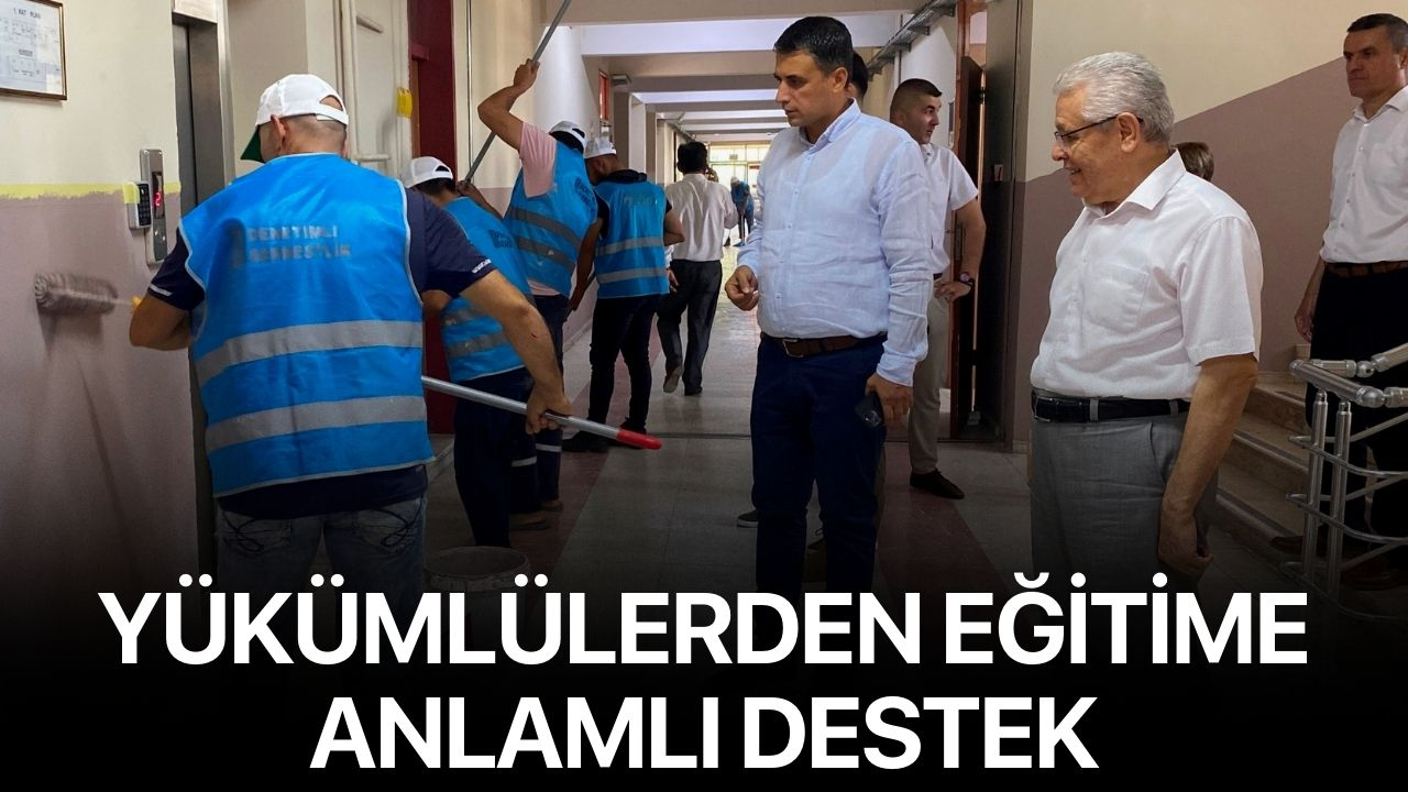 Yükümlülerden eğitime anlamlı destek