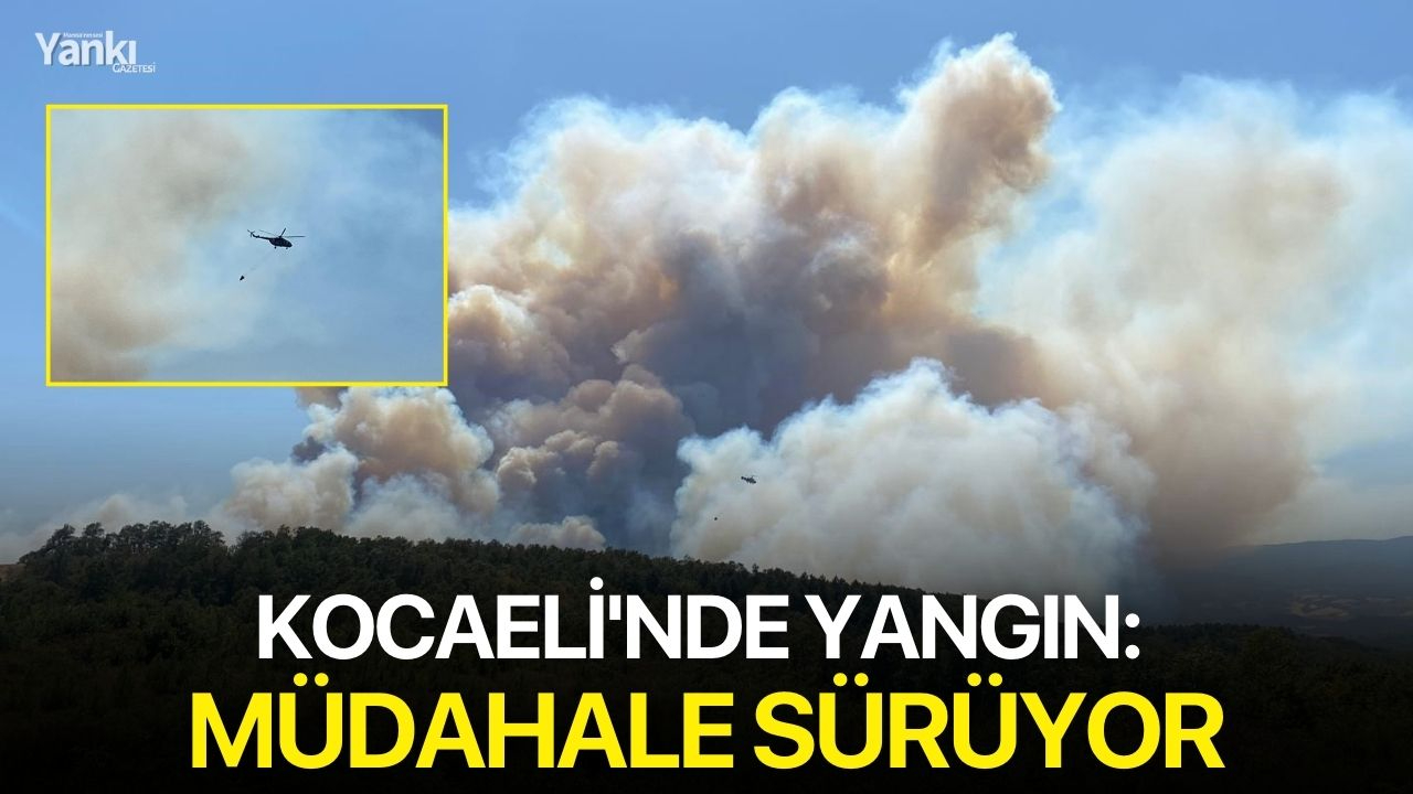 Kocaeli'nde yangın: Müdahale sürüyor