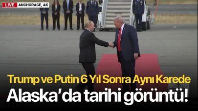 Alaska'dan tarihi görüntü! Trump ve Putin 6 yıl sonra aynı karede