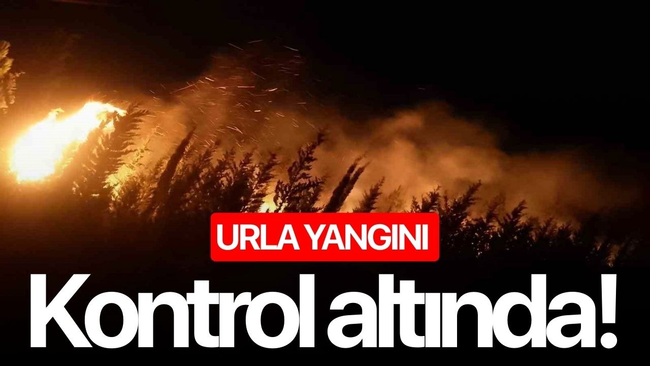 Urla yangını kontrol altında!